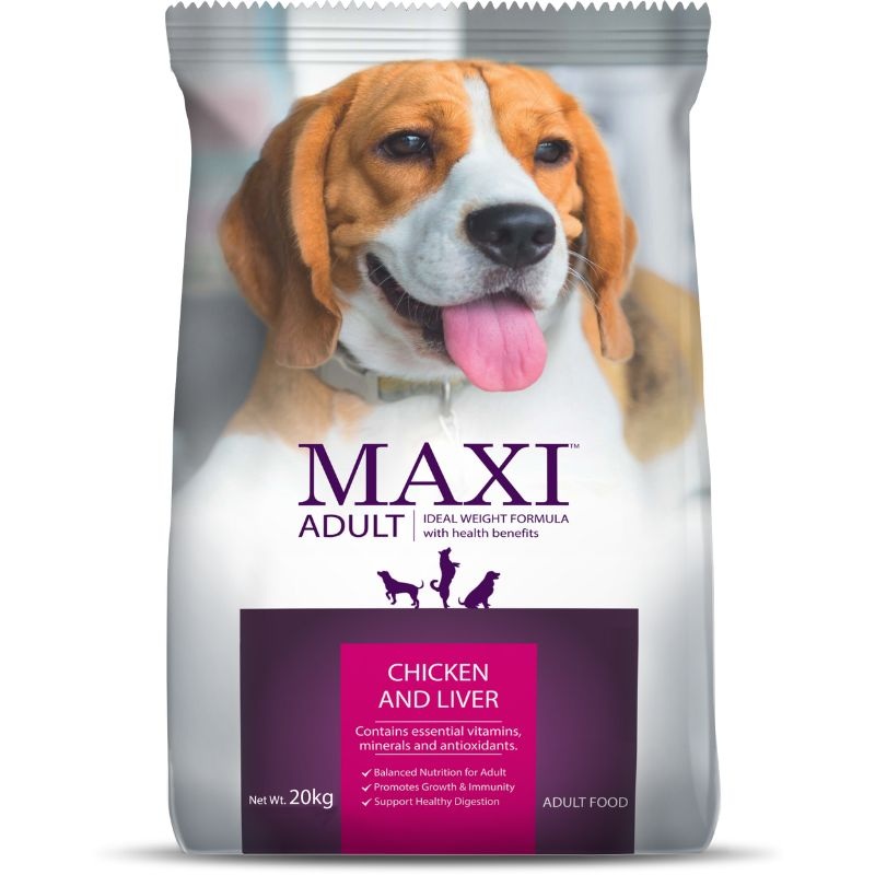 Maxi Dry Dog Food – Chicken and Liver (20kg)