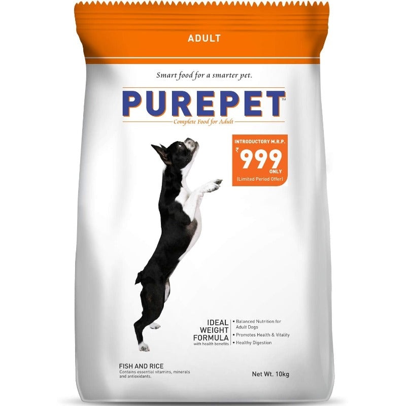 Purepet Dry Dog Food – Fish and Rice (10kg)