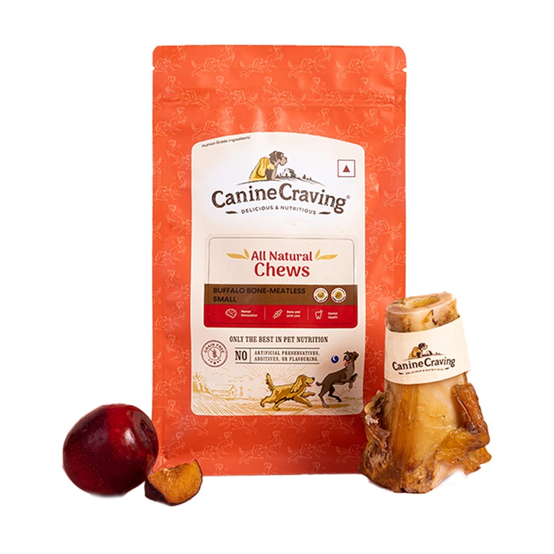 Canine Craving Dog Treats – Bone Chew – Meatless Buffalo (Small) (1pc)