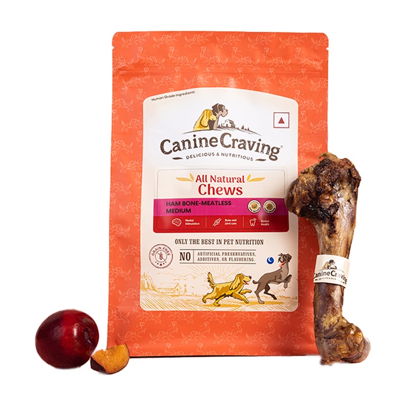 Canine Craving Dog Treats – Bone Chew – Meatless Pork (1pc) 175g