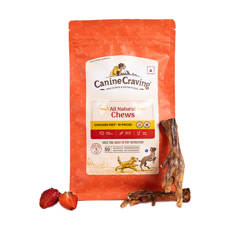 Canine Craving Dog Treats – Chicken Chew – Feet (10pcs)