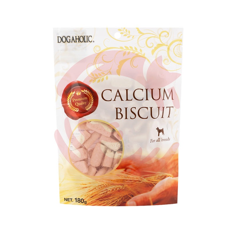 Dogaholic Dog Treats – Calcium Biscuits for All Breeds (180g)