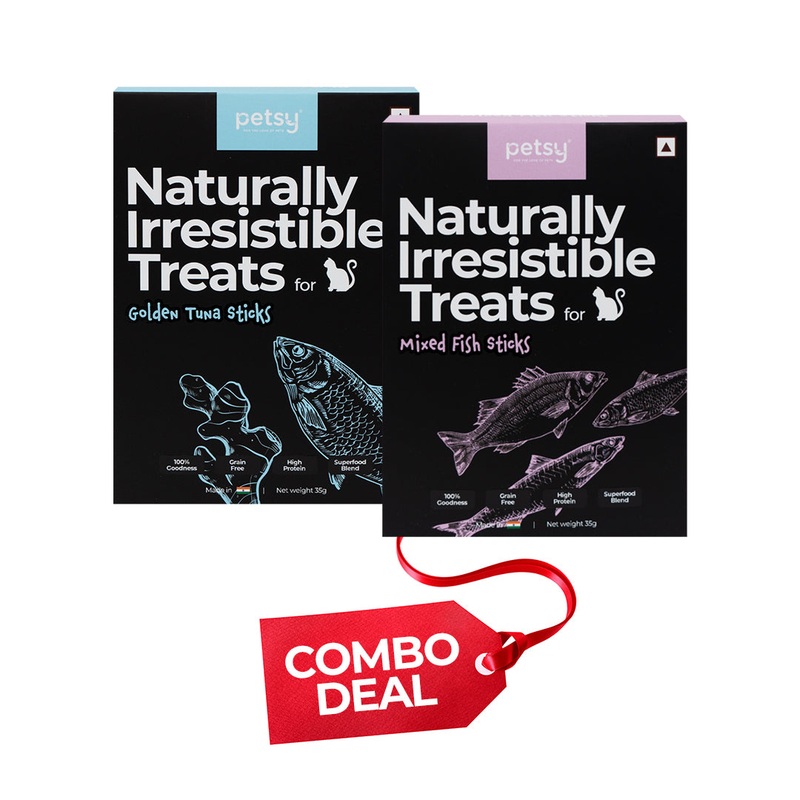 Naturally Irresistible Cat Treats – Combo Pack (2 Flavours)
