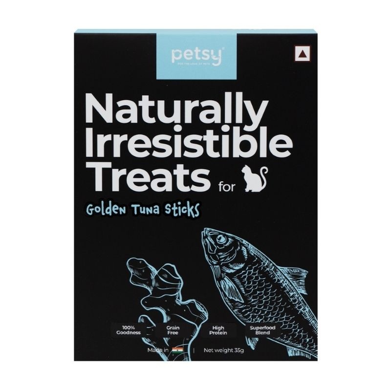 Naturally Irresistible Cat Treats – Golden Tuna Sticks (35g)