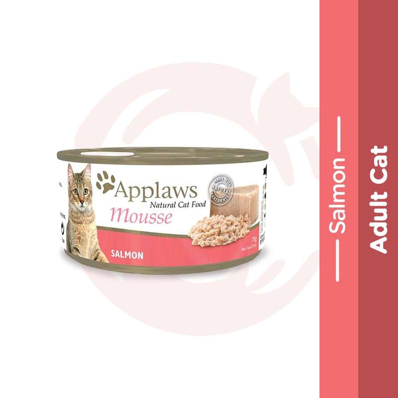 Applaws Wet Cat Food – Salmon Mousse (70g x 12 Cans)