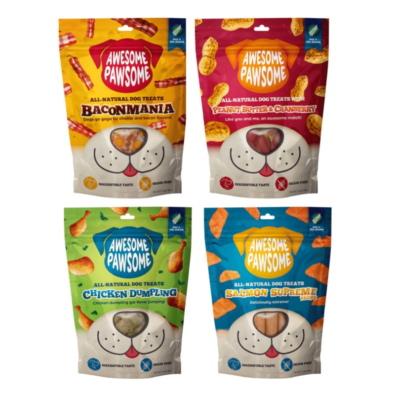 Awesome Pawsome Dog Treats – Trial Pack of 4