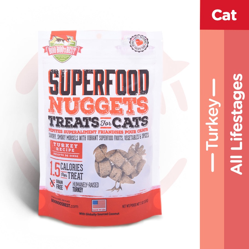 Boo Boo’s Best SuperFood Nuggets Cat Treats – Turkey (57g)