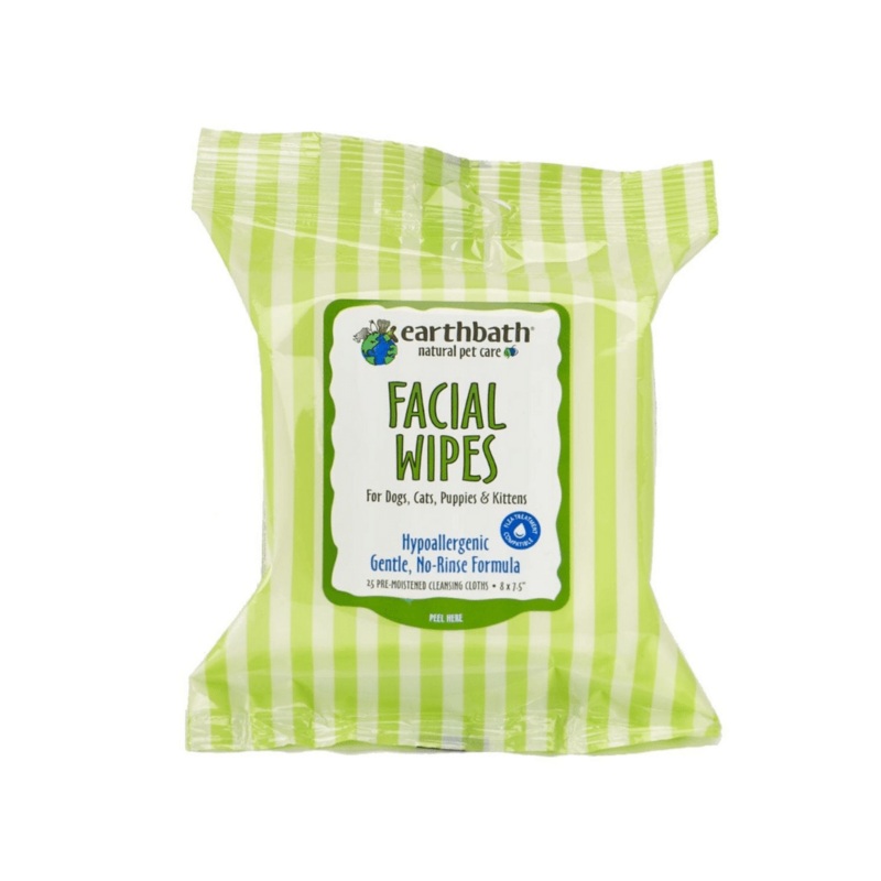 Earthbath Facial Wipes for Cats & Dogs (25pcs)