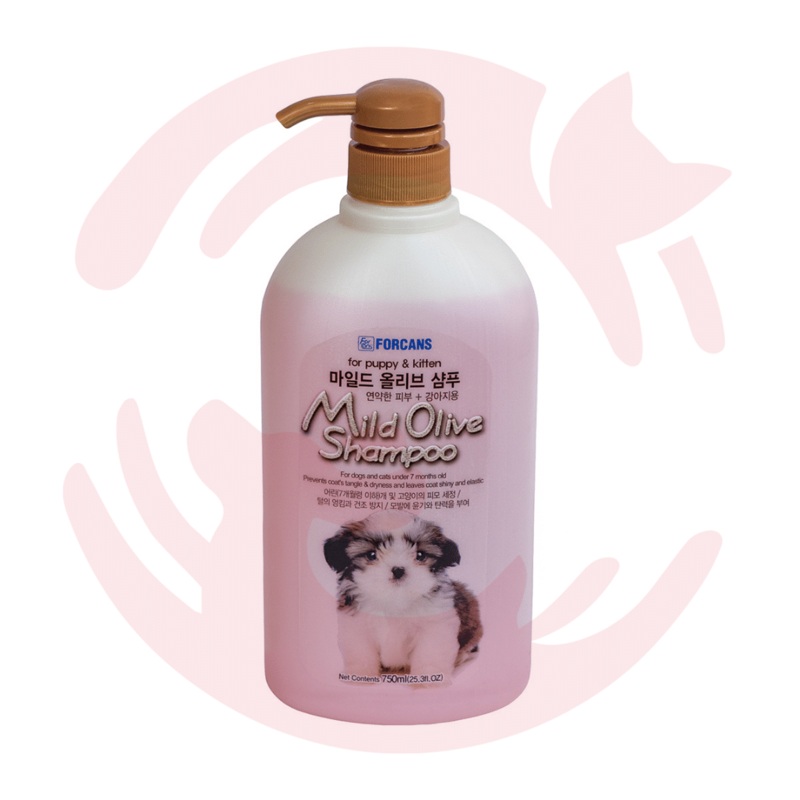 Forcans (Forbis) Shampoo For Puppies and Kittens – Mild Olive Shampoo (750 ml)