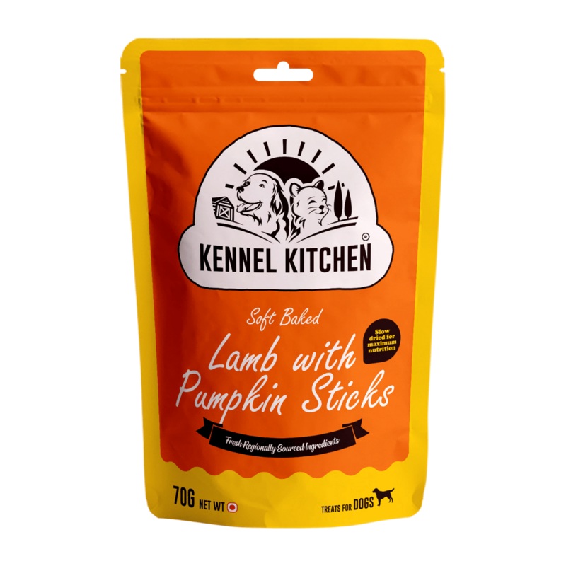 Kennel Kitchen Dog Treats – Soft Lamb with Pumpkin Sticks