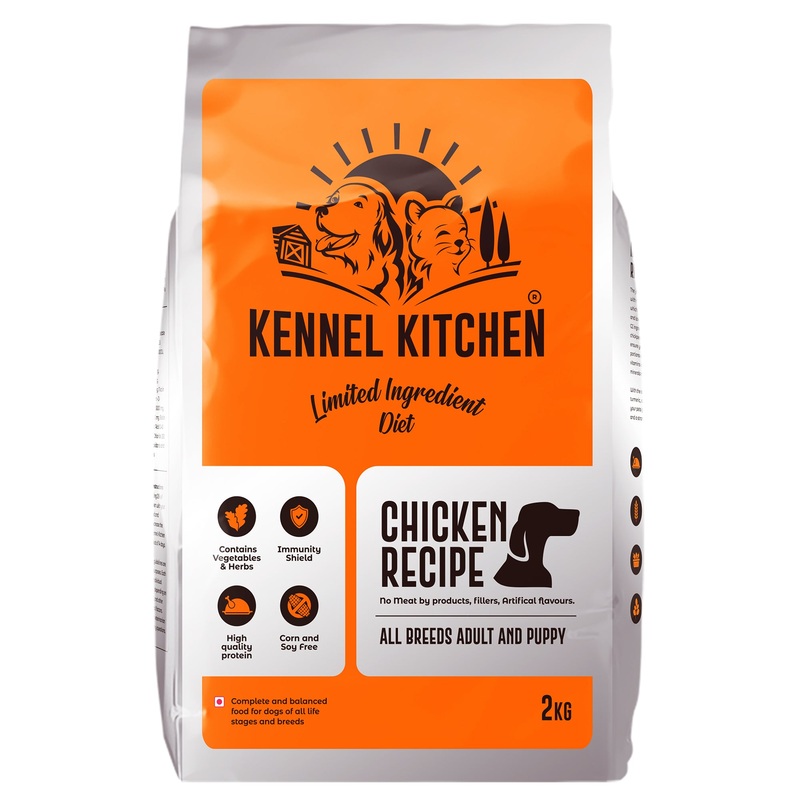 Kennel Kitchen Dry Dog Food – Limited Ingredient Chicken, Egg and Chickpeas (All life stages) – 2kg