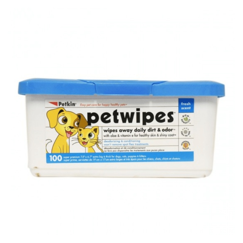 Petkin Petwipes – 100 Wipes