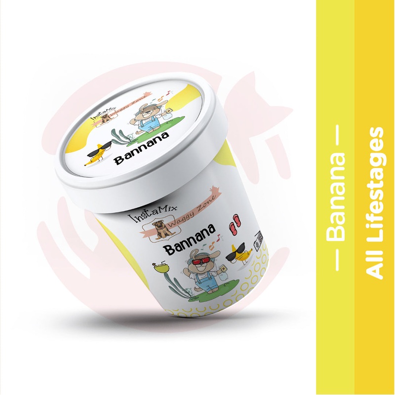Waggy Zone Vegan Doggy Ice Cream Insta Mix – Banana (40g)