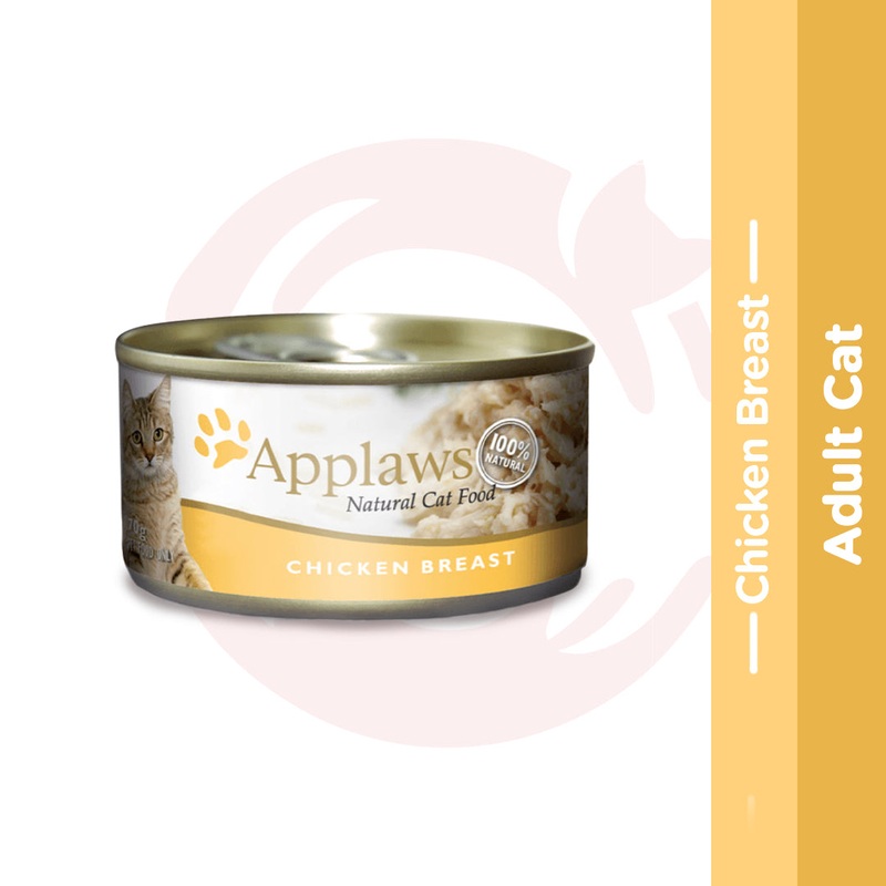 Applaws Wet Cat Food for Adult – Chicken Breast (70g x 12 Cans)