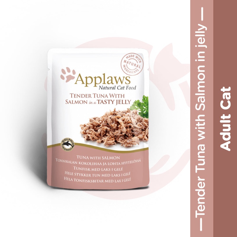 Applaws Wet Cat Food – Tender Tuna with Salmon in Jelly