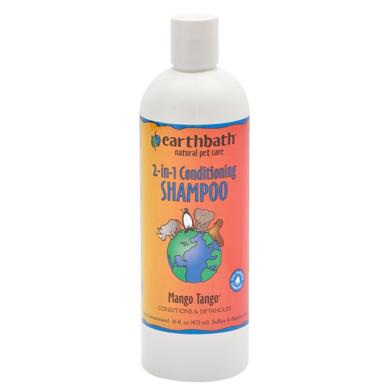 Earthbath 2-in-1 Conditioning Shampoo – Mango Tango for Dogs & Cats (472ml)