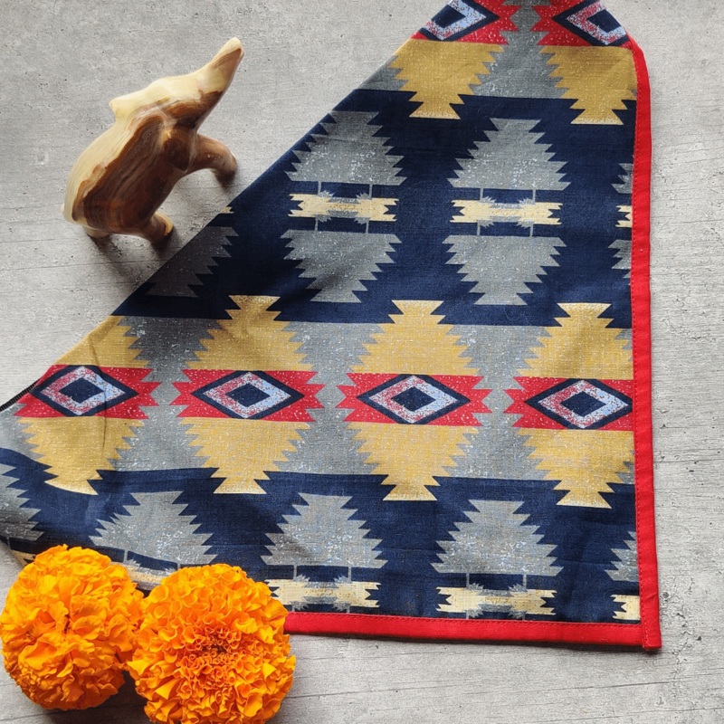 Furbuddies Bandana for Dogs – Blue Ikat