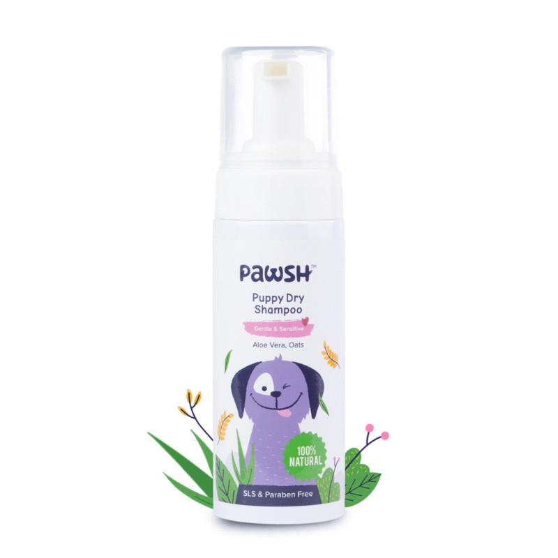 Pawsh – Natural Puppy Dry Shampoo / Waterless Shampoo (All breeds) – 120ml