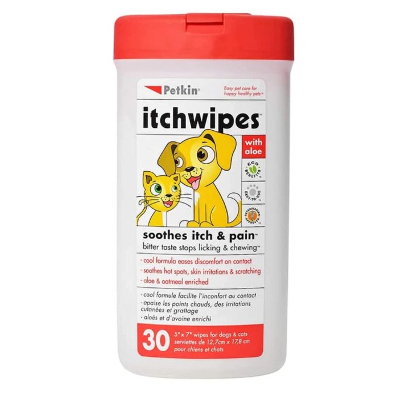 Petkin Itch Wipes 30 wipes|Default Title