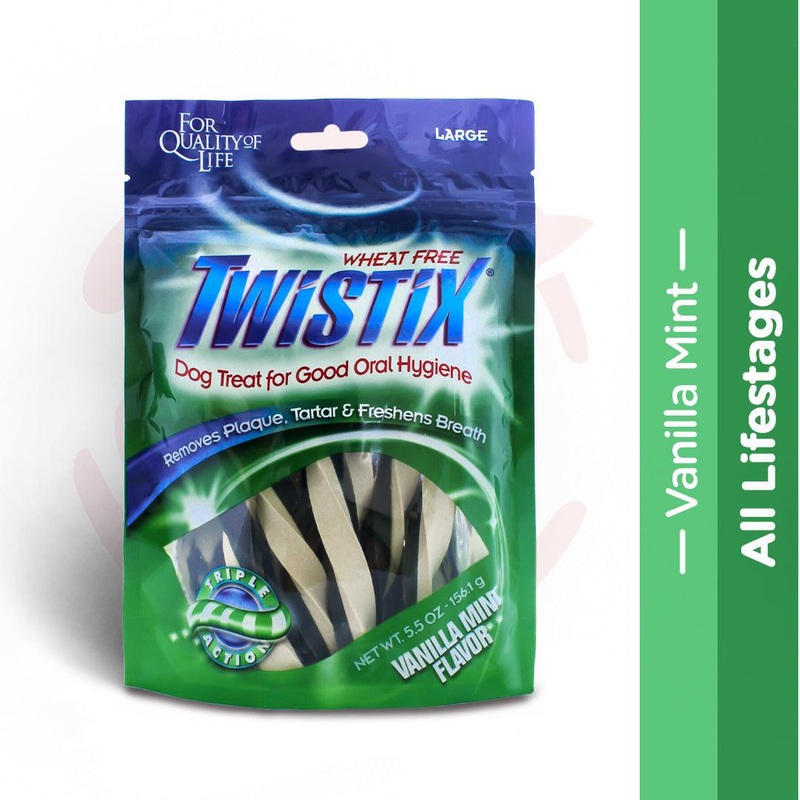 Twistix Dog Treats – Vanilla Mint Large