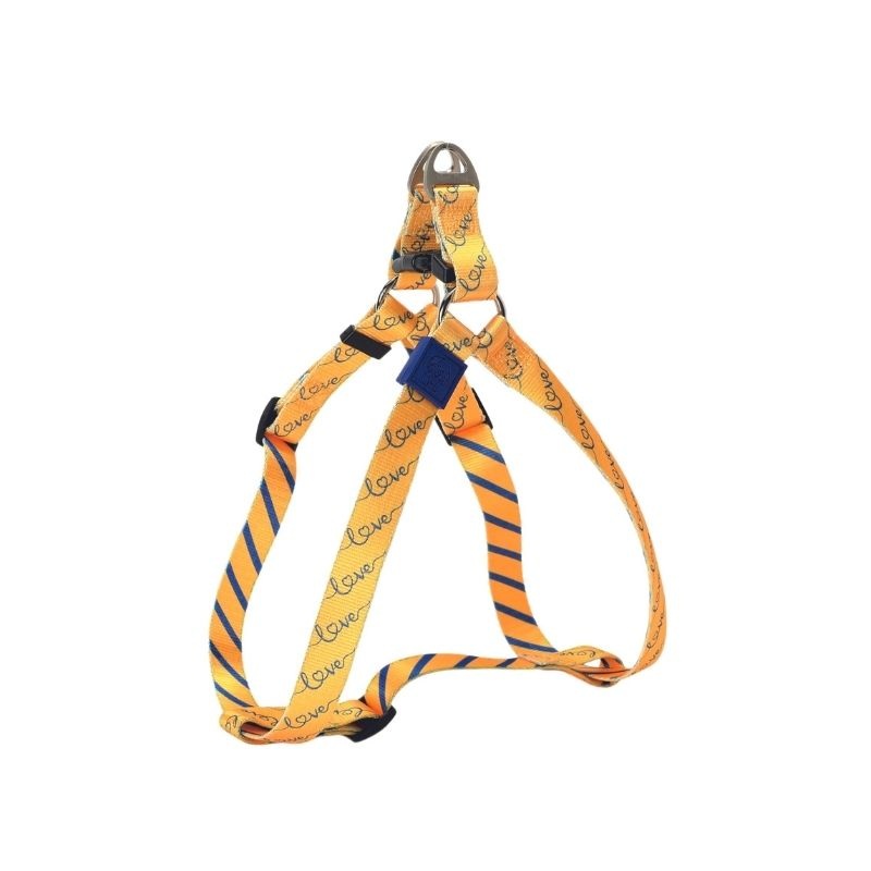 Whoof Whoof Premium Printed Harness for Dogs – Ora Yellow