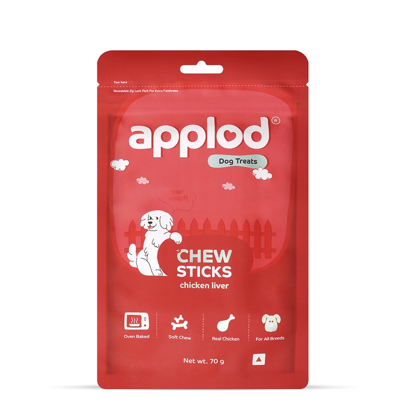 Applod Soft Chicken Liver Chew Sticks – 70 gm
