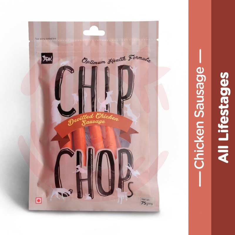 Chip Chops Dog Treats – Chicken Sausages – 70 gm