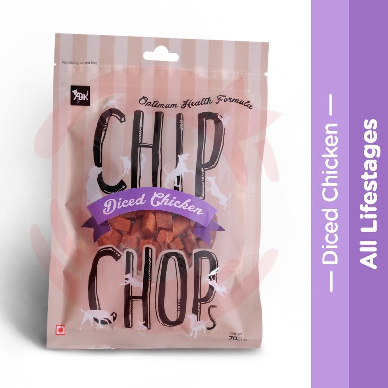 Chip Chops Dog Treats – Diced Chicken