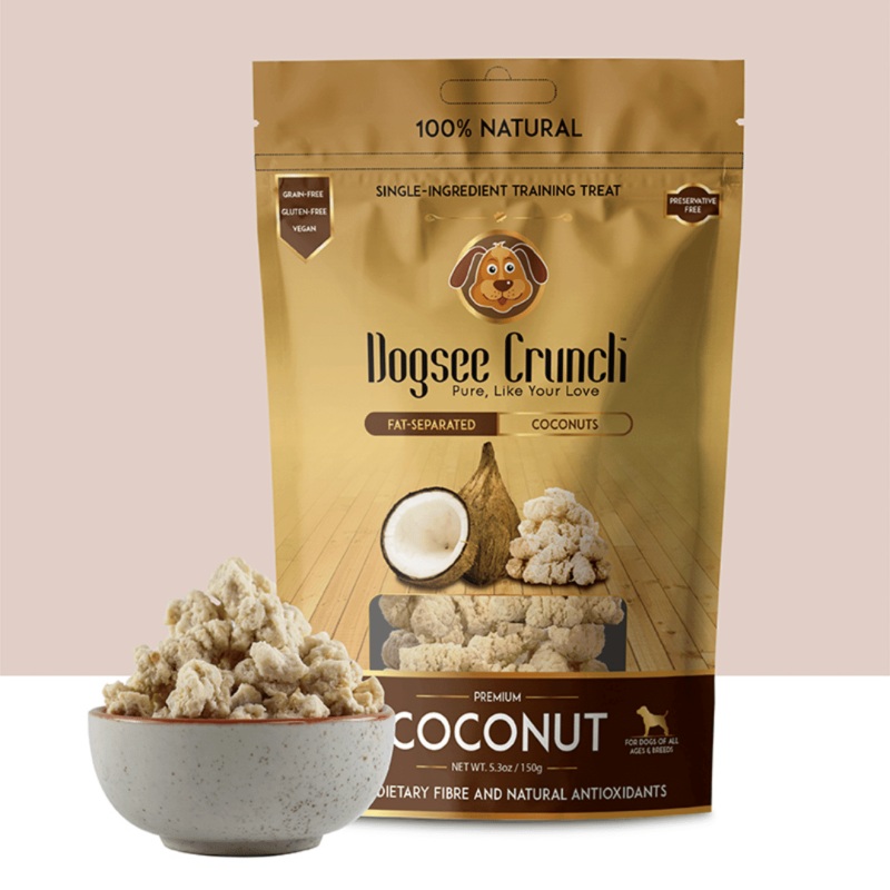 Dogsee Crunch Dog Treats – Coconut (Vegetarian, Vegan & Gluten-free)