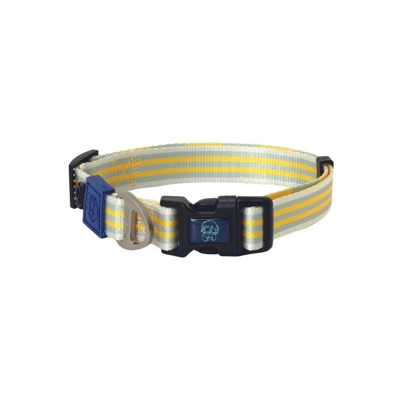 Whoof Whoof Premium Printed Collar for Dogs – Lemon