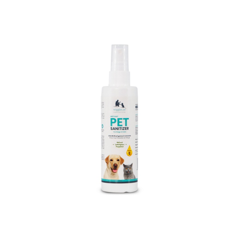 Wiggles Supplements for Cats & Dogs – Instant Pet Sanitizer (100ml)