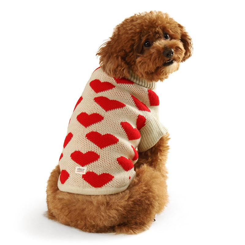 ZL Little Hearts Dog Sweater|XS|S|M|L|XL|2XL|3XL|4XL|5XL