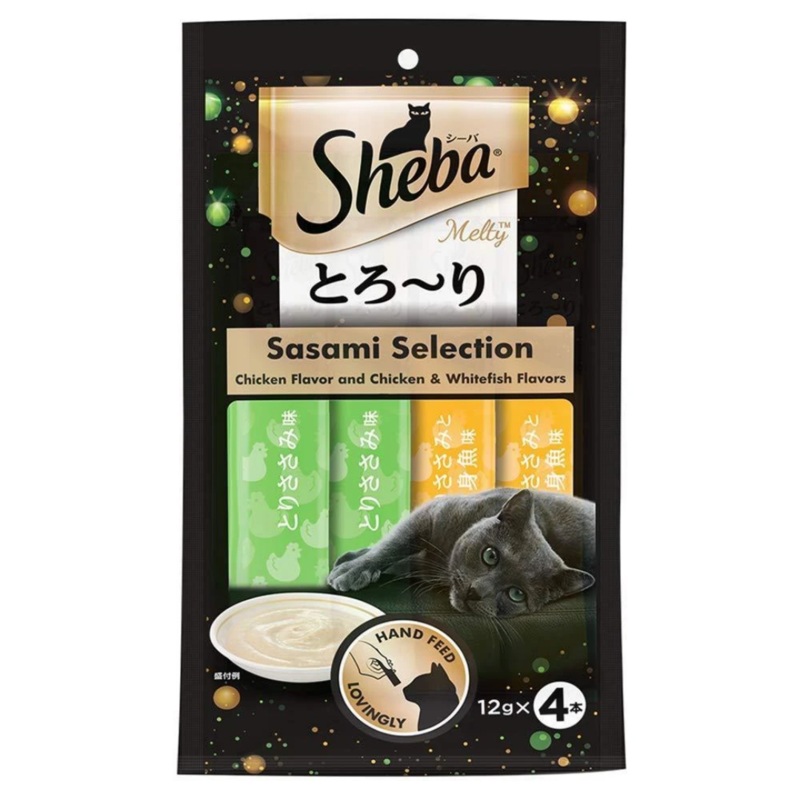 Sheba Melty Cat Treat – Sasami Chicken – 4 Sticks (48g)