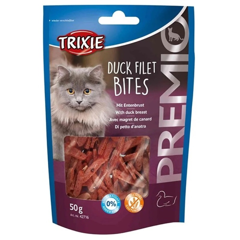 Trixie Premio Duck Filet Bites Cat Treat  50 gm – Pack of 5