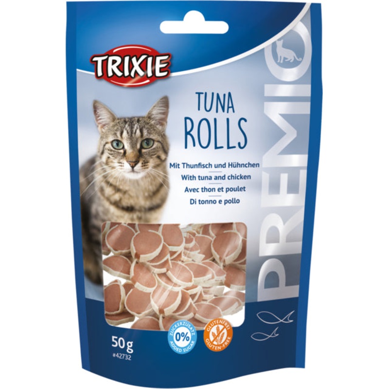Trixie Premio Tuna Rolls Cat Treat  50 gm – Pack of 5