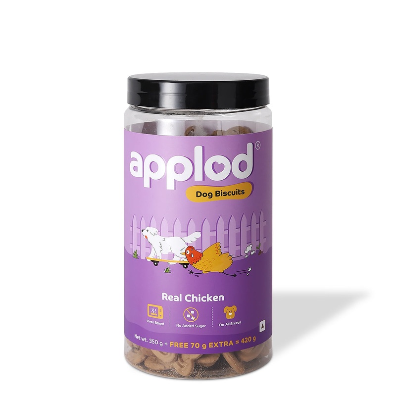 Applod Real Chicken Dog Biscuit 385 gm – Pack of 5