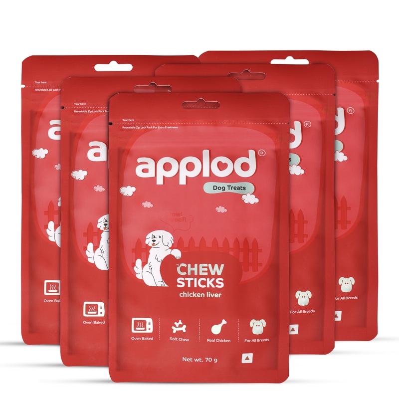 Applod Soft Chicken Liver Chew Sticks – 70 gm – Pack of 5