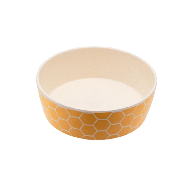 Becopets Classic Bamboo Bowl – Honeycomb