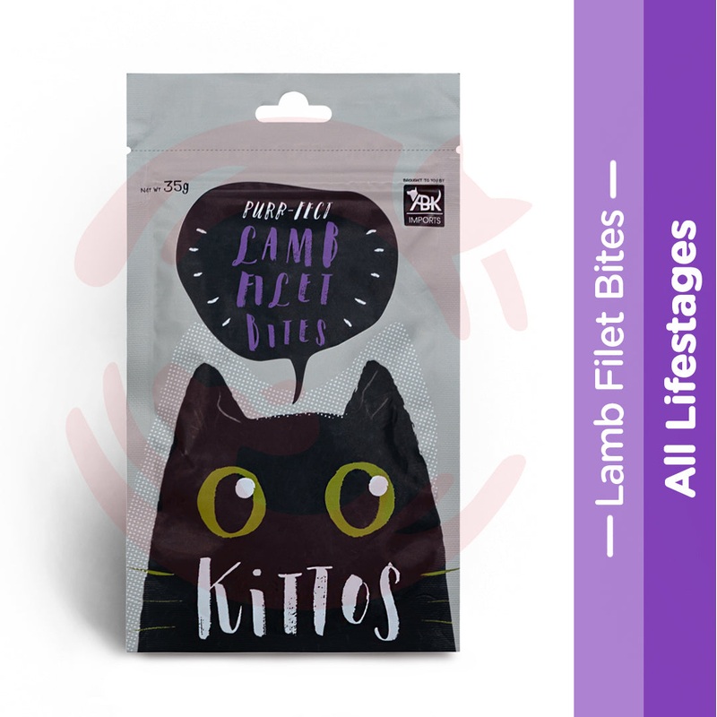 Kittos Cat Treat – Lamb Filet Bites (35g)