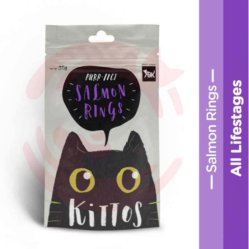 Kittos Cat Treat – Salmon Rings (35g)