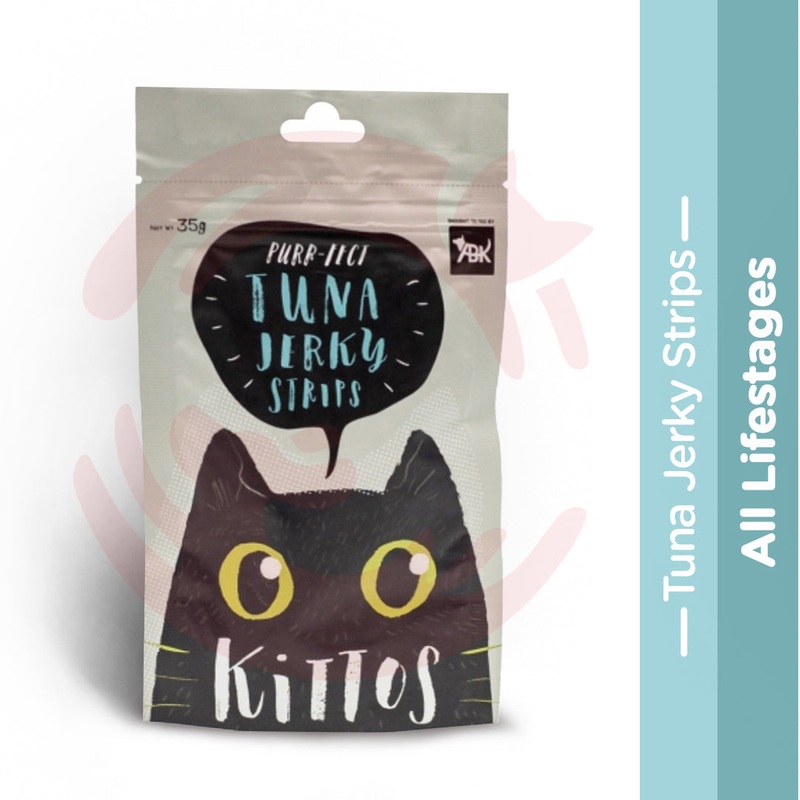 Kittos Cat Treat – Tuna Jerky Strips (35g)