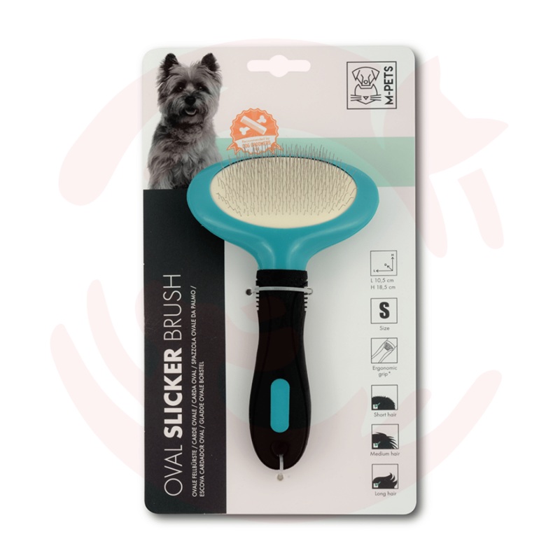M-Pets Oval Slicker Brush|S|L
