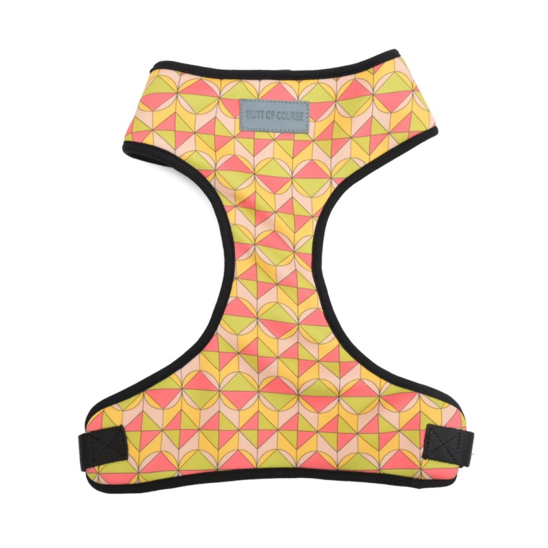 Mutt Of Course Chest Harness for Dogs – Coral Reef