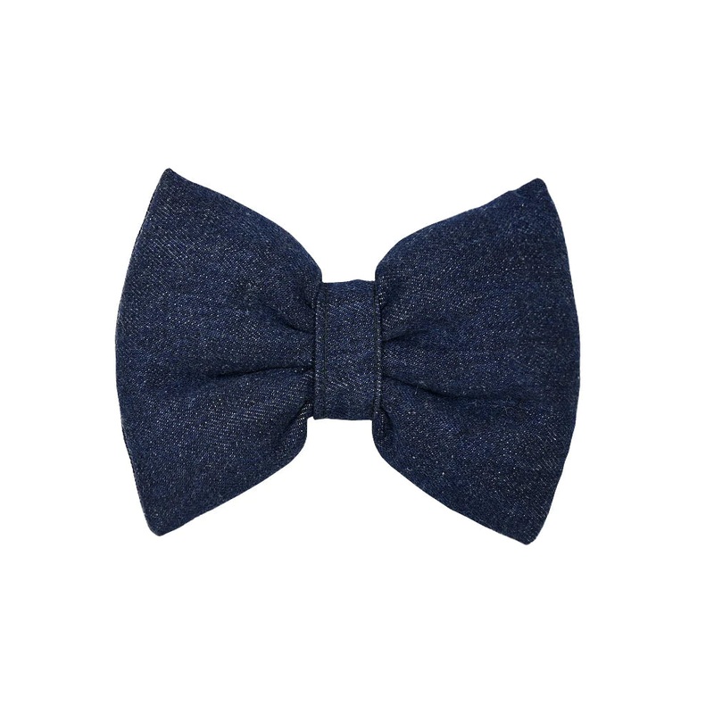 Mutt Of Course Dog Bow Tie – Denim