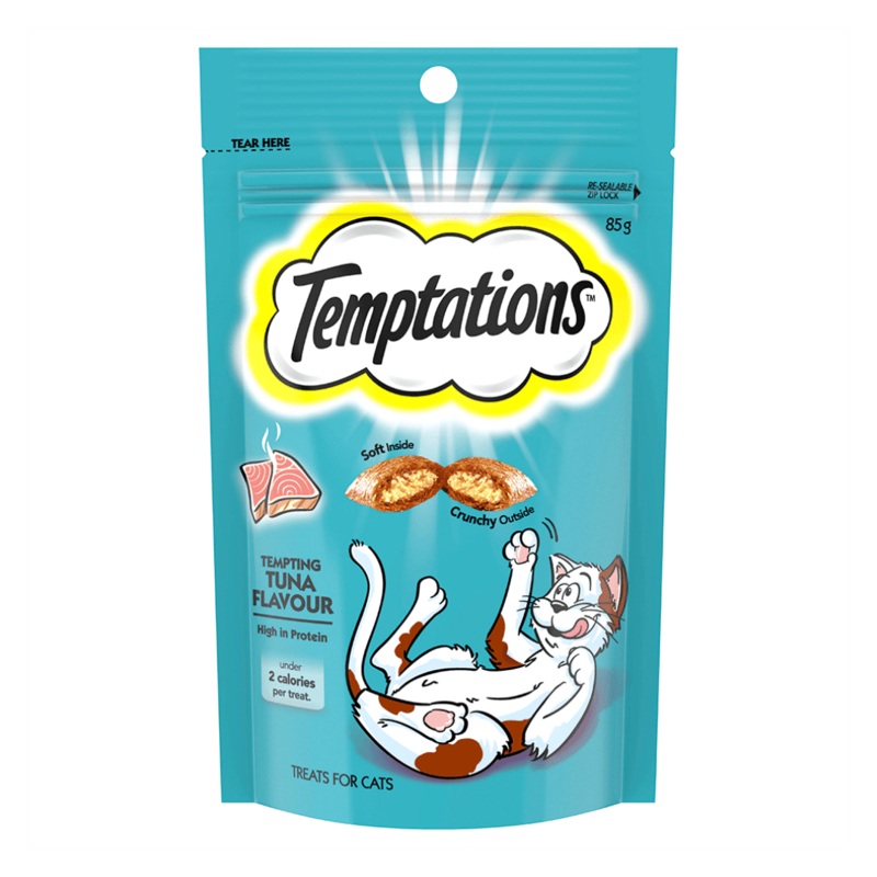 Temptations Cat Treats – Tempting Tuna Flavor – 85g