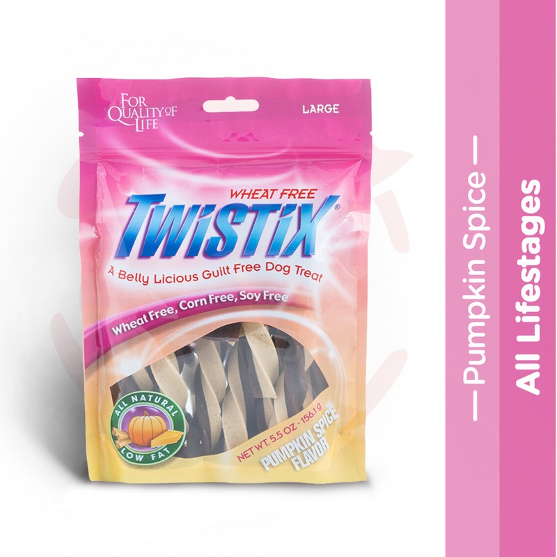 Twistix Dog Treats – Pumpkin Spice Large