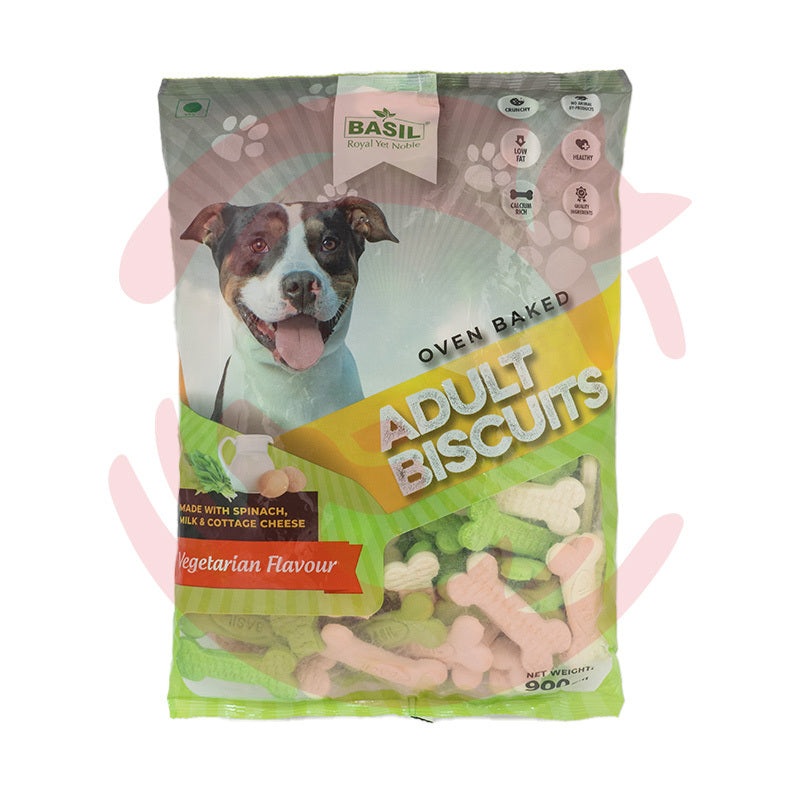 Basil Dog Treats – Bone Shaped Veg Biscuits (900g)