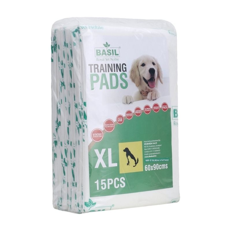 Basil Puppy Training Pee Pads – Extra Large (15 Pads)