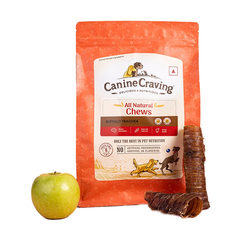 Canine Craving Dog Treats – Trachea Chew – Buffalo (1pc)