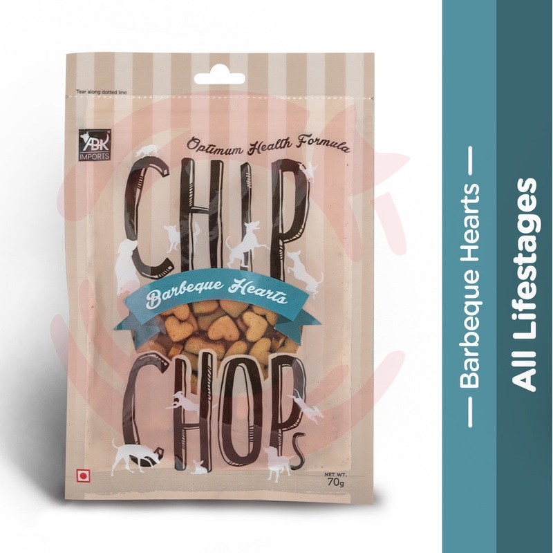 Chip Chops Dog Treats – Barbeque Hearts